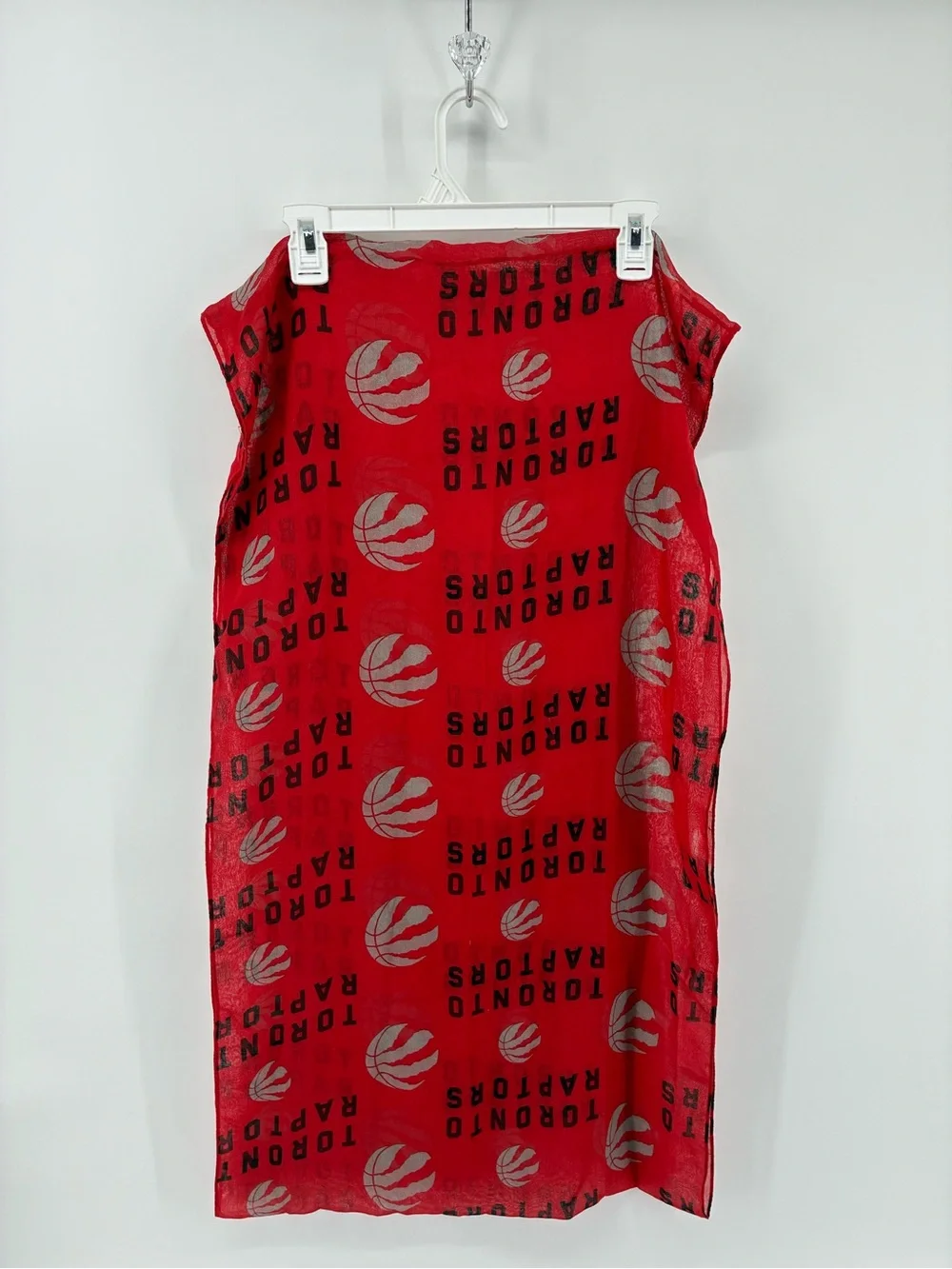 Red Toronto Raptors Logo Infinity Scarf - Picture 3 of 8